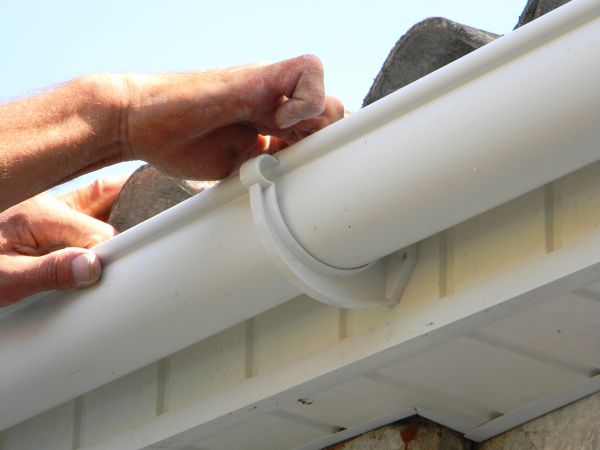 Plastic Gutter Repair in Morganton