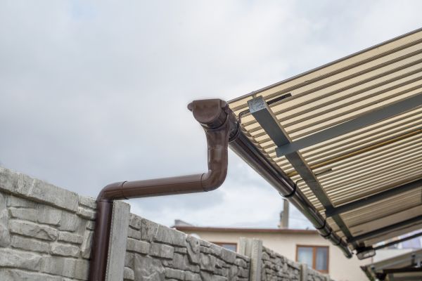 Plastic Downspout Installation in Morganton