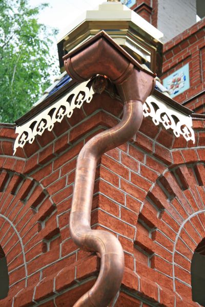 Church Downspout Installation in Morganton